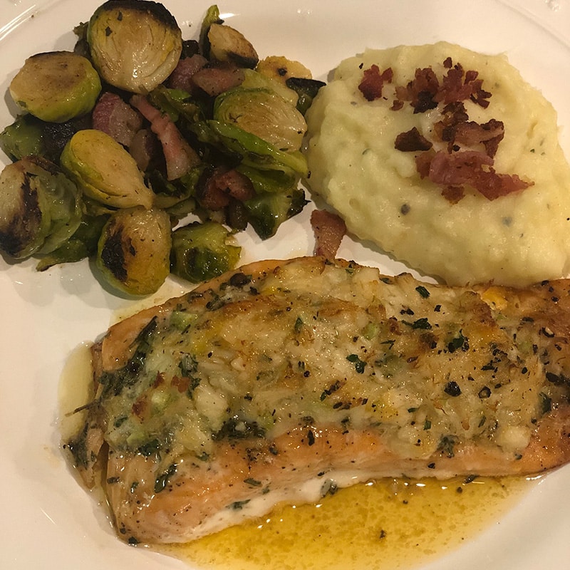 Stuffed Salmon with Jumbo Lump Crab Meat